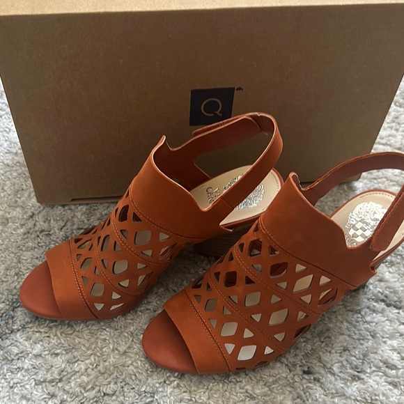 Chic Orange Cutout Women's Sandals - Picture 1 of 5